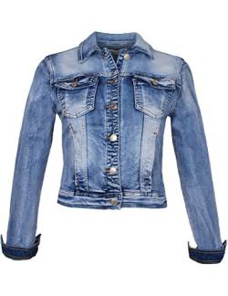 Fraternel Damen Jacke Jeansjacke Denim Jacket talliert Blau XL / 42 von Fraternel