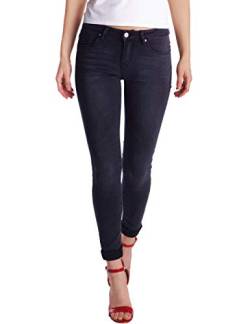 Fraternel Damen Jeans Hose Skinny Slim fit Hüftjeans Schwarz L von Fraternel