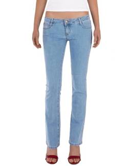 Fraternel Damen Jeans Hosen Bootcut Hüftjeans Hellblau XS von Fraternel