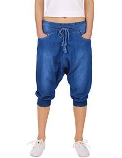 Fraternel Damen Sarouel Pluderhose Haremshose Blau M von Fraternel