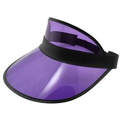 Freak Scene Retro Schildkappe - Sun Visor Cap - 80s Poker Visier Mütze - Farbe: lila-schwarz von Freak Scene