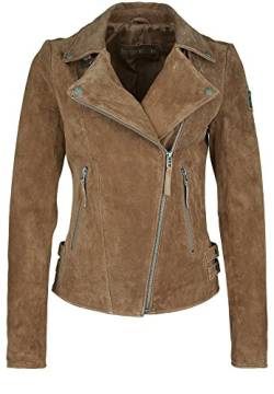 Freaky Nation Damen Taxi Driver-FN Lederjacke, Cognac, XS von Freaky Nation