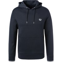 Fred Perry Herren Hoodie blau Baumwolle unifarben von Fred Perry