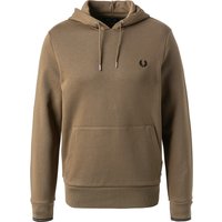 Fred Perry Herren Hoodie braun Baumwolle unifarben von Fred Perry