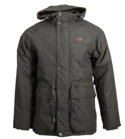 Fred Perry Herren Kapuzenjacke J2574 (DE/NL/SE/PL, Alphanumerisch, XXL, Regular, Regular, Grün) von Fred Perry