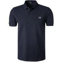 Fred Perry Herren Polo-Shirt blau Baumwoll-Piqué von Fred Perry