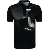 Fred Perry Herren Polo-Shirt schwarz Baumwoll-Piqué von Fred Perry