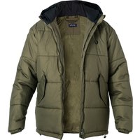 Fred Perry Herren Steppjacke grün Mikrofaser unifarben von Fred Perry