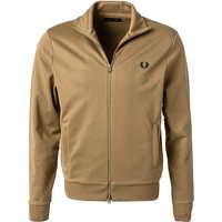 Fred Perry Herren Sweatjacke braun Baumwolle unifarben von Fred Perry