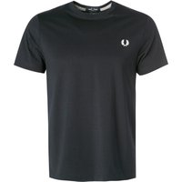 Fred Perry Herren T-Shirt blau Baumwolle von Fred Perry