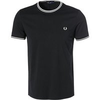 Fred Perry Herren T-Shirt schwarz Baumwolle von Fred Perry