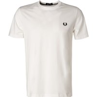 Fred Perry Herren T-Shirt weiß Baumwolle von Fred Perry