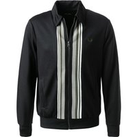 Fred Perry Herren Trainingsjacke schwarz Mikrofaser Gemustert von Fred Perry