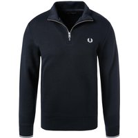 Fred Perry Herren Troyer blau Baumwolle unifarben von Fred Perry