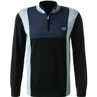 Fred Perry Herren Troyer blau Baumwolle unifarben von Fred Perry