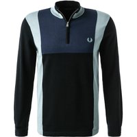 Fred Perry Herren Troyer blau Baumwolle unifarben von Fred Perry