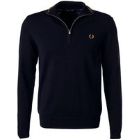 Fred Perry Herren Troyer blau Wolle unifarben von Fred Perry