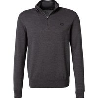 Fred Perry Herren Troyer grau Wolle unifarben von Fred Perry