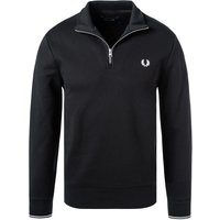 Fred Perry Herren Troyer schwarz Baumwolle unifarben von Fred Perry