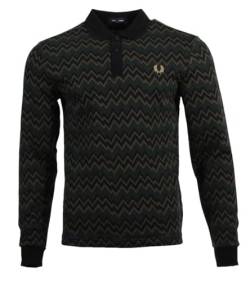 Fred Perry Langarm Polo - M4722 (DE/NL/SE/PL, Alphanumerisch, S, Regular, Regular, Grün) von Fred Perry