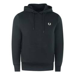 Fred Perry Laurel Wreath Black Hoodie, Schwarz , M von Fred Perry