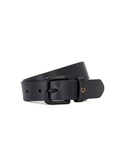 Fred Perry Men's Belt Leather Black in size 34 von Fred Perry
