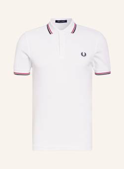 Fred Perry Piqué-Poloshirt m3600 Straight Fit weiss von Fred Perry