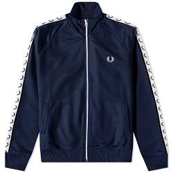 Fred Perry Taped Track Jacket Carbon Blue, blau (Carbon Blue), M von Fred Perry