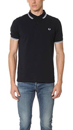 POLO UOMO MANICA CORTA M3600 NAVY/WHITE von Fred Perry