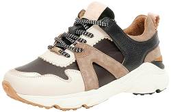 Fred de la Bretoniere Damen BOWI Low Sneaker, Black/Sand, 38 EU von Fred de la Bretoniere