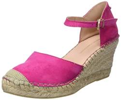 Fred de la Bretoniere Damen FRS0412 Luxury Suede Espadrille Wedge Sandal, Fuchsia, 36 EU von Fred de la Bretoniere