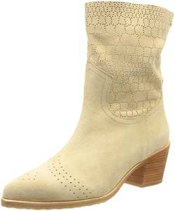 Fred de la Bretoniere Damen FRS1187 Western Ankle Boot Suede, Light Sand, 36 EU von Fred de la Bretoniere