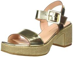 Fred de la Bretoniere Damen FRS1446 metallic Leather Heeled Sandal, Gold, 36 EU von Fred de la Bretoniere