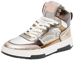 Fred de la Bretoniere Damen YARA high Sneaker, Silver, 38 EU von Fred de la Bretoniere