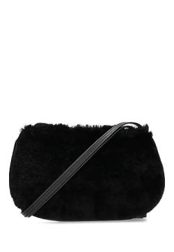 Fred de la Bretoniere Women's Elle Furry Cross Body Crossbody Bag, Black von Fred de la Bretoniere