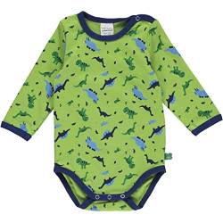 Fred's World by Green Cotton Baby Boys Dinosaur l/s Body Base Layer, Lime/Happy Blue/Deep Blue/Earth Green, 68 von Fred's World by Green Cotton