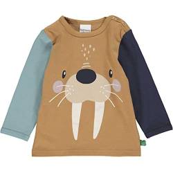 Fred's World by Green Cotton Baby Boys Polar Walrus l/s T-Shirts and Tops, Biscuit, 92 von Fred's World by Green Cotton