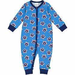 Fred's World by Green Cotton Baby Boys Star Bodysuit and Toddler Sleepers, Happy Blue/Deep Blue/Energy Blue/Mandarin, 68 von Fred's World by Green Cotton
