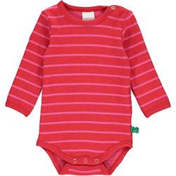 Fred's World by Green Cotton Baby Boys Stripe l/s Body Base Layer, Lollipop/Fucshia, 86 von Fred's World by Green Cotton