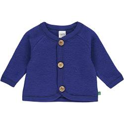 Fred's World by Green Cotton Baby Boys Wool Fleece Jacket, Deep Blue, 68/74 von Fred's World by Green Cotton