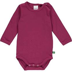 Fred's World by Green Cotton Baby Girls Alfa l/s Body Base Layer, Plum, 74 von Fred's World by Green Cotton