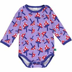 Fred's World by Green Cotton Baby Girls Mushroom l/s Body Base Layer, Paisley/Energy Blue/Lollipop, 74 von Fred's World by Green Cotton