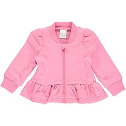 Fred's World by Green Cotton Baby Girls Peplum Zip Jacket Cardigan Sweater, Pink, 68 von Fred's World by Green Cotton