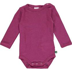 Fred's World by Green Cotton Baby Girls Wool Body Base Layer, Plum, 62 von Fred's World by Green Cotton