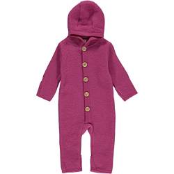 Fred's World by Green Cotton Baby Girls Wool Fleece Suit Snowsuit, Plum, 56/62 von Fred's World by Green Cotton