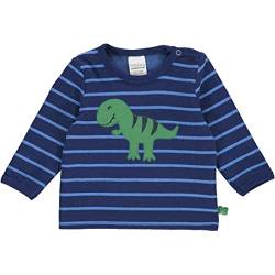 Fred's World by Green Cotton Baby - Jungen Dinosaur Applique L/S Baby T Shirt, Deep Blue, 74 EU von Fred's World by Green Cotton