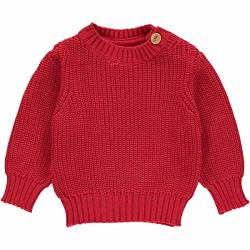 Fred's World by Green Cotton Baby - Jungen Knit Chunky Baby Pullover Sweater, Lollipop, 80 EU von Fred's World by Green Cotton