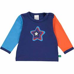 Fred's World by Green Cotton Baby - Jungen Star Applique L/S Baby T Shirt, Deep Blue, 98 EU von Fred's World by Green Cotton