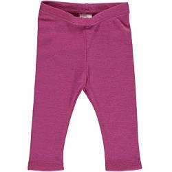 Fred's World by Green Cotton Baby - Mädchen Wool Baby Leggings, Plum, 68 EU von Fred's World by Green Cotton