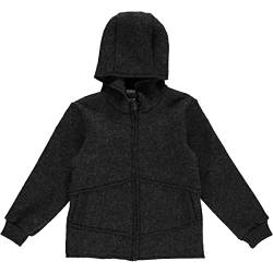 Fred's World by Green Cotton Boy's Wool Boiled Fleece Jacket, Dark Grey Melange, 140 von Fred's World by Green Cotton